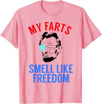 Funny July 4th Tshirt Party - Funny Abe Lincoln Tee T-Shirt, L