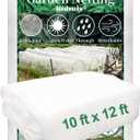 Garden Mosquito Netting for Patio, 10 ft x 12 ft Bird Bug Insect Netting Pest Barrier for Fruit Trees, Greenhouse, Large Plant Row Cover Screen for Vegetables