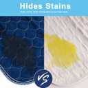 Alsunny Hide Stains Pads for Beds for Incontinence Adults 36x72 Inch (2pack), Bed Pads for Incontinence Washable Extra Large,Blankets Waterproof and Stain Proof, Incontinence Bed Pad Washable for Adult