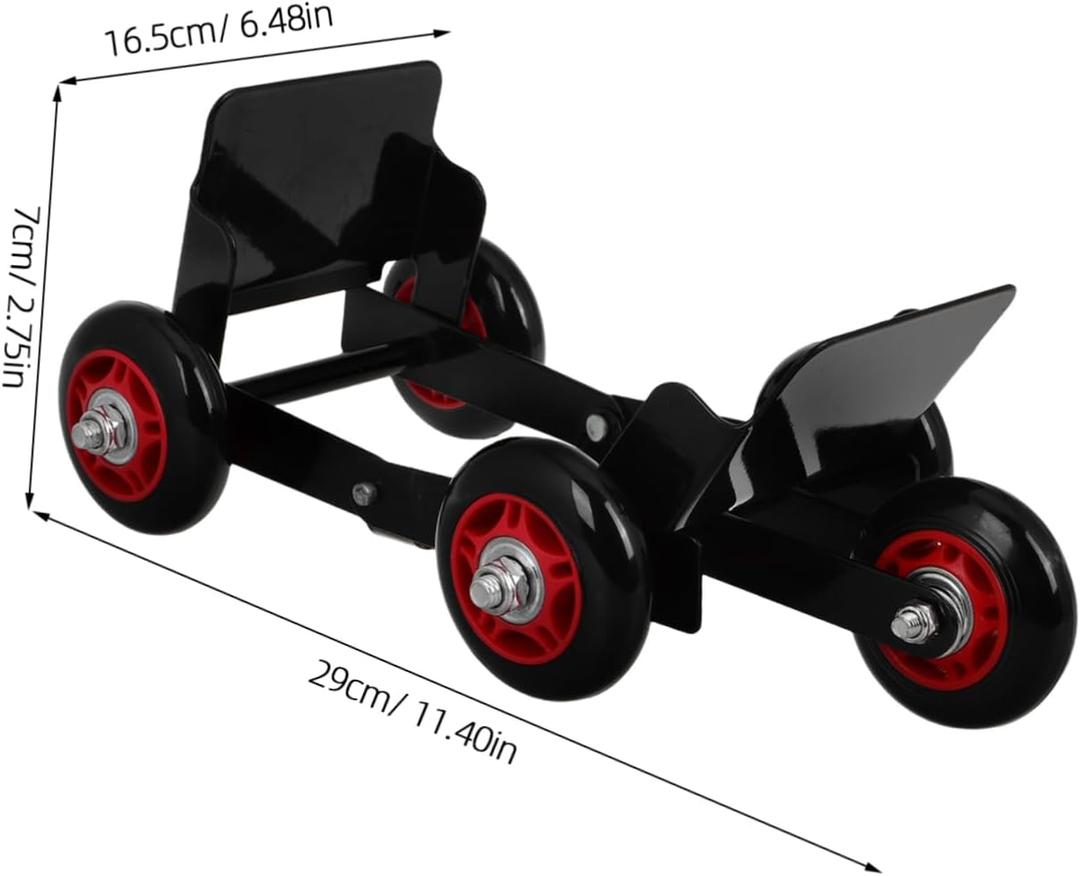 PRETYZOOM Heavy Duty Motorcycle Tire Dolly with 5 Wheels Portable Emergency Tire Roller for Motorcycles Bicycles and Tricycles and Moving Tool 