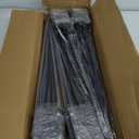 Heavy Duty Metal Fence Post Anchor - 36''x4''x4'' Ground Spike with Black Powder Coating (Set of 4) for Fence, Mailbox, Bird Feeder, Decking