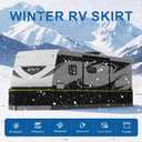 Rv Skirting for Winter Camper Insulated Skirt for Travel Trailer 5th Wheel Motorhome & Class A/B/C,High-Density Fiberboard Mesh, Windproof Snow Proof,High 31.5 Inch/78 FT