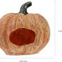 2 x Amosfun Halloween Decoration Resin Pumpkin Cave Reptile Hideout for Turtles Frogs and Lizards - Halloween Party Terrariums and Aquariums Decoration