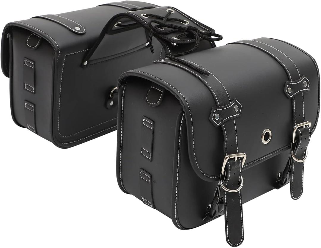 Mobestech Motorcycle Fork Bag Saddlebag for Motorbike Weatherproof Roomy Storage