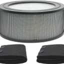 Replacement Filter Kit Compatible with Honeywell 21500, Fits 11520 17200 18150 50150 12520 17400 50200 Air Purifiers, 1 Main Filter + 2 Auxiliary Pre-Filters Aftermarket Spare Accessories