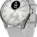 Withings ScanWatch 2 - Hybrid Smart Watch, Heart Rate Monitoring, Fitness Tracker, Cycle Tracker, Sleep Monitoring, GPS Tracker, 30-Day Battery Life, Android & Apple Compatible, HSA/FSA, White 