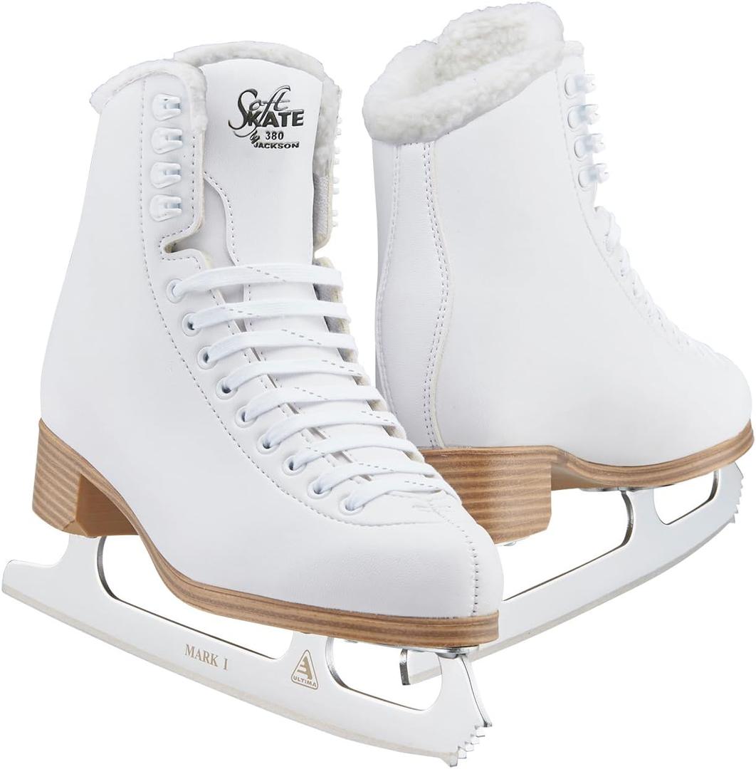 Jackson Ultima SoftSkate 380 Womens Ice Skates for Women/Kids | Comfortable Figure Skates for Ice Skating & Recreational Figure Skating, Ice Skates for Kids/Toddler Ice Skates-Medium Width