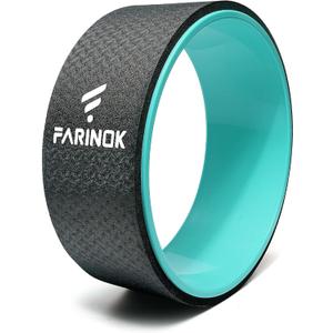 Yoga Wheel for Back Pain Relief, Back Roller Wheel with Extra Cushion, Wider & Thickest Foam, Stretches and Strengthens Core Muscles