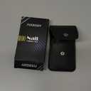 Nail Clipper Set, Ultra Sharp Black Stainless Steel Fingernail & Toenails Clipper and Nail File with Leather Travel Case,Great Christmas Gift,Stocking Stuffers for Men and Women