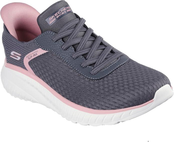 Casual sneaker, Slip-ins, Memory Foam footbed, Heel Pillow, Flexible outsole, stretch laces - no tie fit, Machine Washable Size 8.5