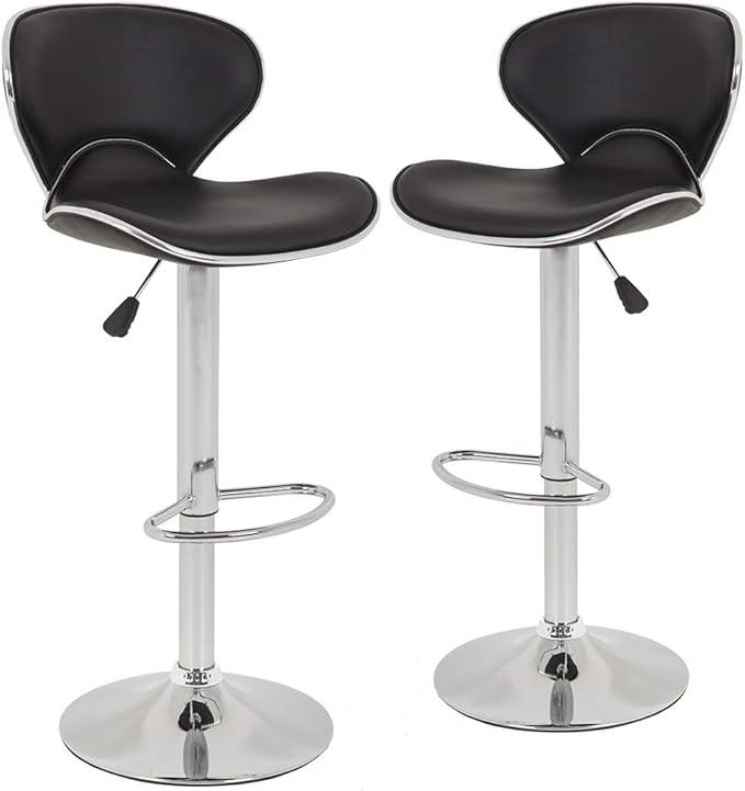 BestOffice Bar Stools Set of 2, Counter Height Adjustable Bar Stools