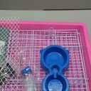 Small Rabbit Cage Indoor, Guinea Pig Cages with Water Bottle & Food Dish, Bunny Enclosure for Hamster, Ferret, Rat, Chinchilla, Hedgehog, Gerbil, Mouse and Small Animal