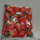 24pcs Realistic Artificial Strawberries Decorative Fruit Models Plastic for Home Store Event Education