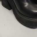 AMINUGAL Womens Elastic Knee High Platform Chunky Block High Heel Sock Boots Zipper Round Toe Fashion Motorcycle Combat Punk Boots For Women, Size: 7