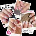 UNA GELLA Short Oval Round Nail Tips Pre Etched Short Oval Gel Nail Tips Soft Gel Full Cover Press on Nails for Nails Extension Art DIY Salon 216Pcs 12 Sizes