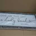 FZMHASLWW Give Us This Day Our Daily Bread Sign, 32"x12", Black