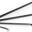 4-Piece Rolling Head Pry Bar Set for Garages, Heavy Duty Pry Bar Set, 6-Inch, 12-Inch, 16-Inch, 20-Inch.