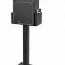 Suggestion Box with Stand, Floor Standing Offering Box, Heavy Duty Metal Locking Ballot Collection Safe Box for Voting Charity Donation Church Election Ballet Event