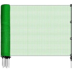 Temporary Fencing, 3' x 50' Portable Dog Fence with 10 Step-in Posts