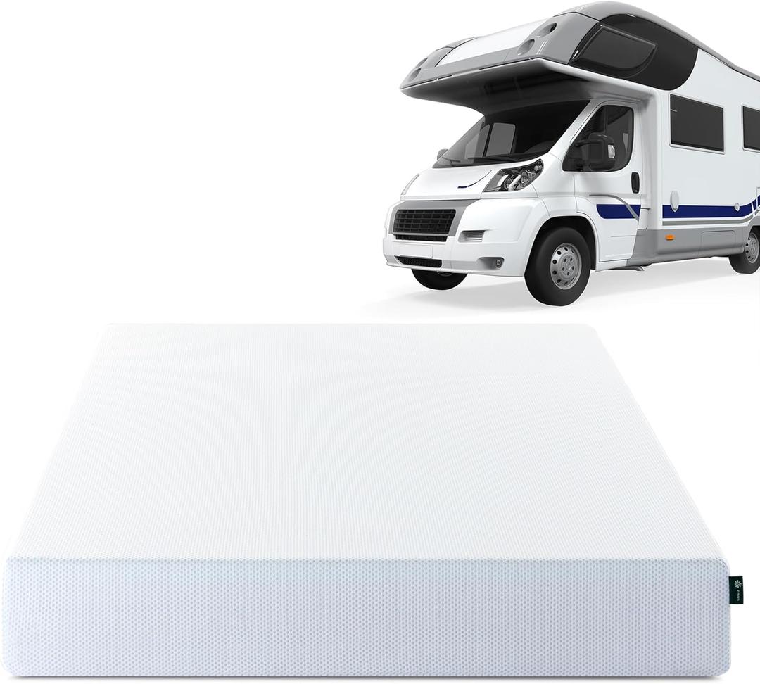 ZINUS 8 Inch Green Tea Cooling Memory Foam Mattress [New Version], Short Queen, Fiberglass Free, Medium Firmness, Cooling Gel Foam, Certified Safe Foams & Fabric, Mattress in A Box