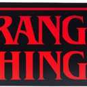 Paladone Stranger Things Shaped Logo Light, 30cm (11.8") Wide Wall or Desk Lamp with USB or Battery Power, Phase & Pulse Modes, Officially Licensed Netflix Merchandise