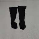 NuVein Men's Compression Socks, 20-30 mmHg Support, Dress Trouser Style, Thigh High Length, Black, Large