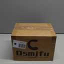 DSMJFU Brushed Nickel Semi Flush Mount Ceiling Light, Small Blowing Clear Glass Shade Ceiling Light Fixtures for Bedroom Closet Bathroom Hallway Kitchen