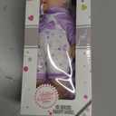 12" Baby Doll with Flower Pattern Backpack Carrier,12 Inch Realistic Baby Dolls with Clothes and Accessories Hanky Pacifier Bottle Diaper Toy Pretend Play Collection for 3+ Child Girls Gifts