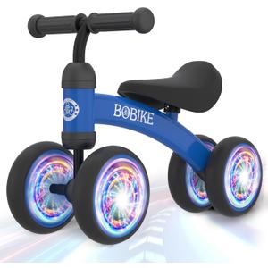 Baby Balance Bike Toys for 12-36 Months Kids Toy Boy and Girls Gifts Toddler Best First Birthday Gift Children Walker No Pedal Infant 4 Wheels Bicycle (Blue)