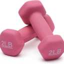 Amazon Basics Neoprene Dumbbell Hand Weights for Exercise and Muscle Toning