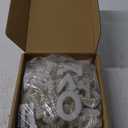 WILLBOND 78 Pcs Pearl Letter Patches Pearl Iron on Letter Patches Rhinestone A-Z English Rhinestone Glitter Alphabet Repair Embroidered Sew on Appliques(White) (White)