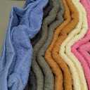 ECO Towel KAHAF Collection Pack of 6 Bath Towels 27 x 54 Inches, 100% Cotton, Larger & Lighter Weight, Quicker to Dry, Super Soft and Absorbent, Perfect for Bathroom (Multicolor)