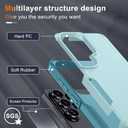 for Samsung Galaxy S26 Ultra Case with Screen Protector+Camera Lens Cover,Military Grade Heavy Duty Shockproof Phone Cover with Wrist Lanyard Strap for Samsung S26Ultra,Mint Green