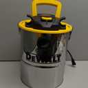 DEWALT Ash Vacuum DXV04A, 4 Gallon Metal Canister, 4 HP Powerful Motor, Strong Suction, and Efficient Filtration Safe Ash Vacuum for Pellet Stoves, Fireplaces, and BBQ Grills