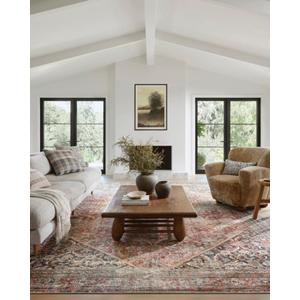 Loloi Amber Lewis Georgie Collection GER-01 Red/Navy 3'-9" x 5'-6", .19" Pile Height, Accent Rug