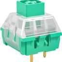 Ranked Kailh Box Key Switches for Mechanical Gaming Keyboards | Plate Mounted (Kailh Box Glazed Green, 90 Pcs)