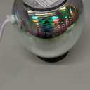 Leyoue 3D Glass Fireworks Electric Wax Melt Warmer with PTC Heating Plate 7 Colors LED Changing Light Wax Burner Melter Fragrance Warmer for Home (Timing Switch)