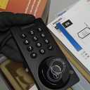 Philips WiFi Keypad Door Lock with Handle, Built-in WiFi, APP Remote Control, Voice & Fingerprint Unlock, Smart Locks for Front Door with Auto Lock, Digital Front Door Lock Set, Keyless Entry Deadbolt