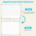 Weekly White Board Dry Erase, Calendar WhiteBoard for Wall 24 x 18
