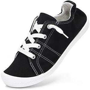 STQ Womens Slip On Sneakers, Comfort Casual Canvas Shoes size 7.5