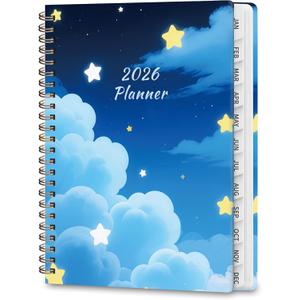 2026 Planner, Weekly and Monthly Calendar Academic Planner, Jan 2026 - Dec 2026, Planning Agenda Book for Desk Accessories and School Supplies - A5 (6.3'' x 8.5'')