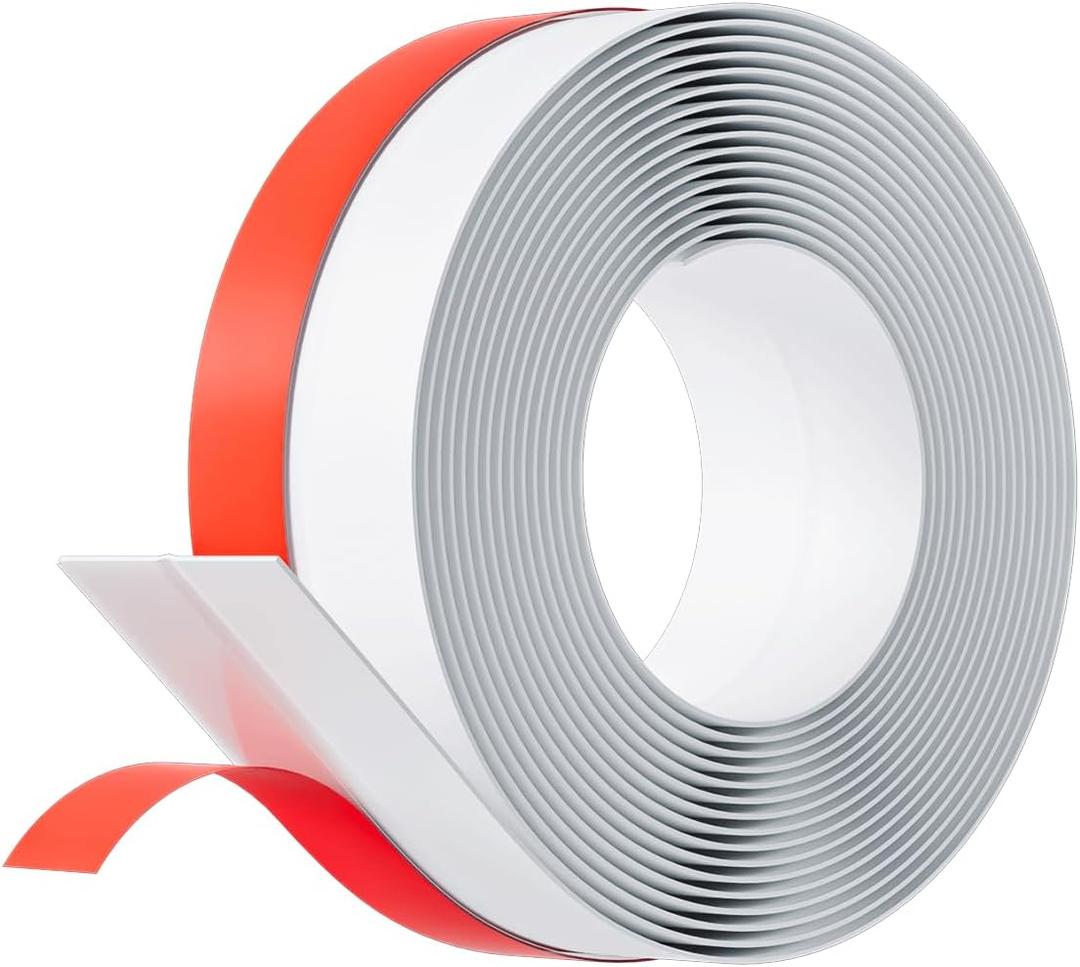 2" Weather Stripping Door Seal 20FT - Alien Draft Seal Shower Door Seal Strip Alien Sealer for Door Frame (Thickness Upgrade) (White)