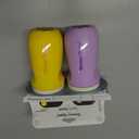Tommee Tippee Insulated 9oz Sporty Spout Toddler Water Bottle, No Spill, Sippy Cups for Toddlers 1-3, Two-Piece Valve Helps Stop Spills, Yellow & Purple, BPA Free, Pack of 2
