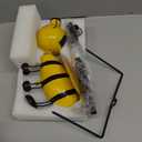 Metal Bee with Solar Light Eyes Bee Yard Art Garden Decorations - Decorative Garden Stakes for Garden Lawn Fence Backyard Patio Outdoor Wall Art Gifts