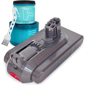 Li-Ion 25.2V Replacement Battery for Dyson with High Capacity, Fast Charging, Strong Suction for Dyson V11/V15 Click-in Battery Vacuums and Replacement Filter and Brush.