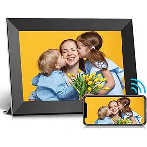 Frameo Digital Frame WiFi, 10.1inch Smart Photo Frames Electronic Digital Picture Frame, 1280x800, Touch Screen, Auto-Rotate, Wall Mountable, 16GB, Share Instant Photos/Videos via Frameo-App Anywhere