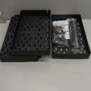 SPACEKEEPER Storage Cart 4-Tier, Bathroom Rolling Cart Utility Storage Organizer Shelf Mobile Shelving Unit for Kitchen Living Room Bathroom Laundry Room & Dressers, Black