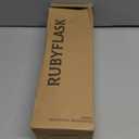 RUBYFLASK 32oz Insulated Water Bottle with Straw, Stainless Steel Metal Vacuum Water Flask, Large Thermal Water bottle with Leakproof 3 Lids for Travel, Camping, Gym Sports Indigo Black