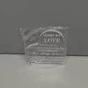 Jetec Bereavement Gift Acrylic Heart Sympathy Memorial Condolence Grief Gift for Loss of Loved One Remember Me Grieving Present for Men Women Remembrance Table Decor(6 x 6 x 0.6 Inch)