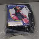 Snow Tube with Canvas Cover for Adults and Kids,Inflatable Heavy Duty Snow Sled with Tow Rope,Thickened Smooth Bottom with Drag Harness,Sledding Winter Toys for Outdoor Sports